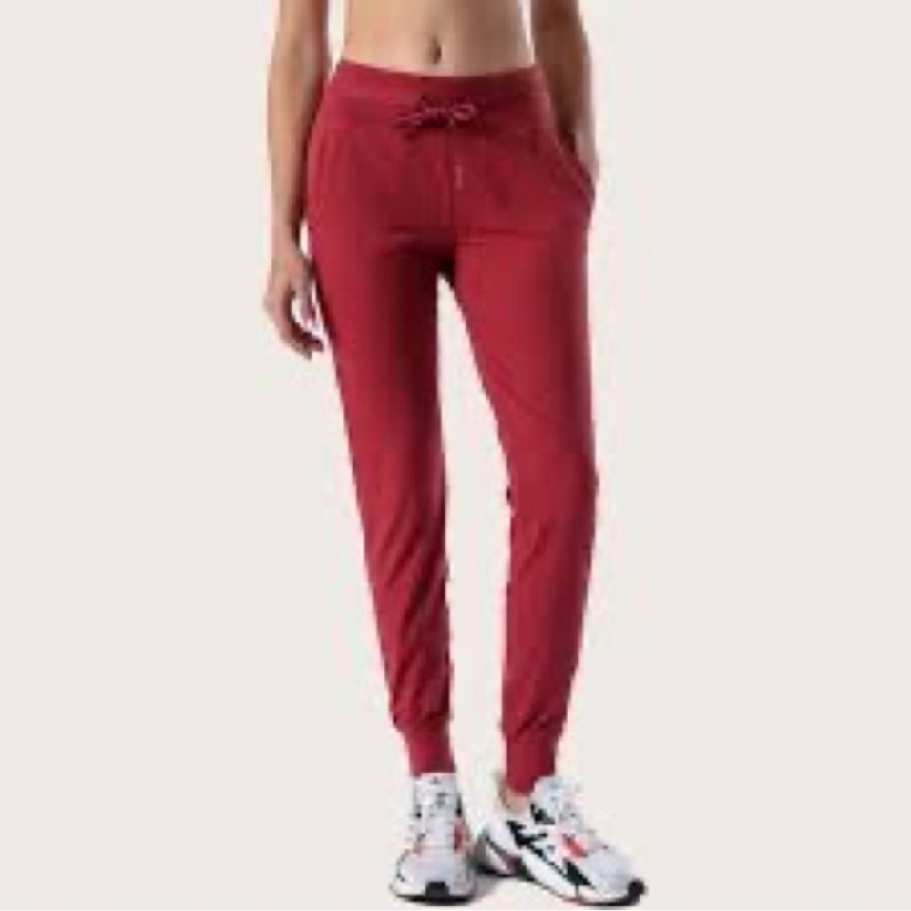 Barbell Contour Joggers Large Cranberry Red